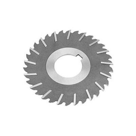 TOOLMEX HSS Import Metal Slitting Saw Staggered, Side Chip Clear, 4" DIA x 9/64" Face x 1" Hole,  5-749-310